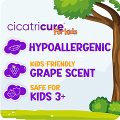 Cicatricure Advanced Scar Gel for Kids, Grape Scent, 1 oz