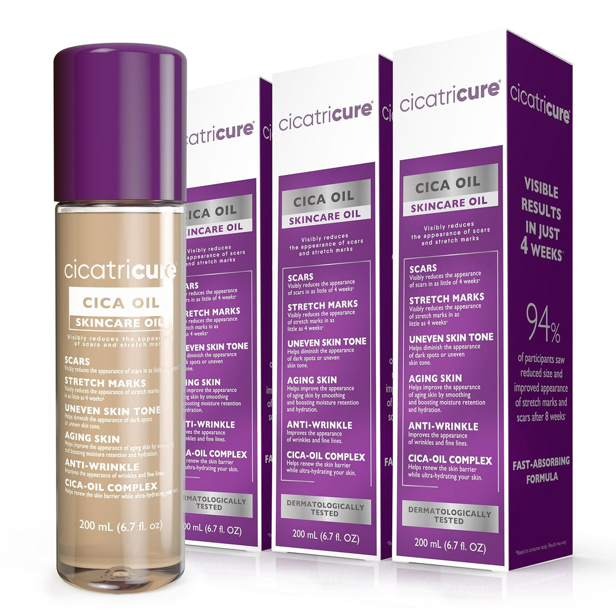 Cicatricure Cica Oil for Stretch Marks & Scars, 6.7 oz